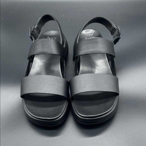 Naturalizer Women's Coast Wedge Slingback Sandals Black, Size 10M - Picture 3 of 6